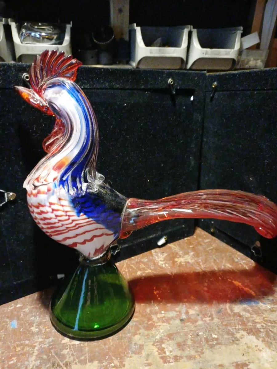Vintage Murano Glass Rooster - Image 1