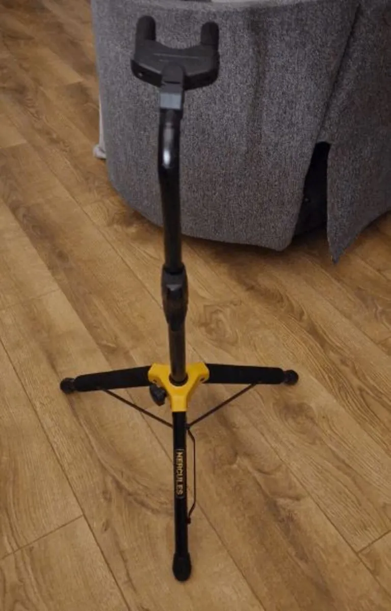 Like New  - Two Hercules Guitar Acoustic Stands - Image 4