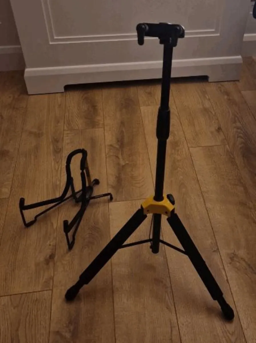 Like New  - Two Hercules Guitar Acoustic Stands - Image 1