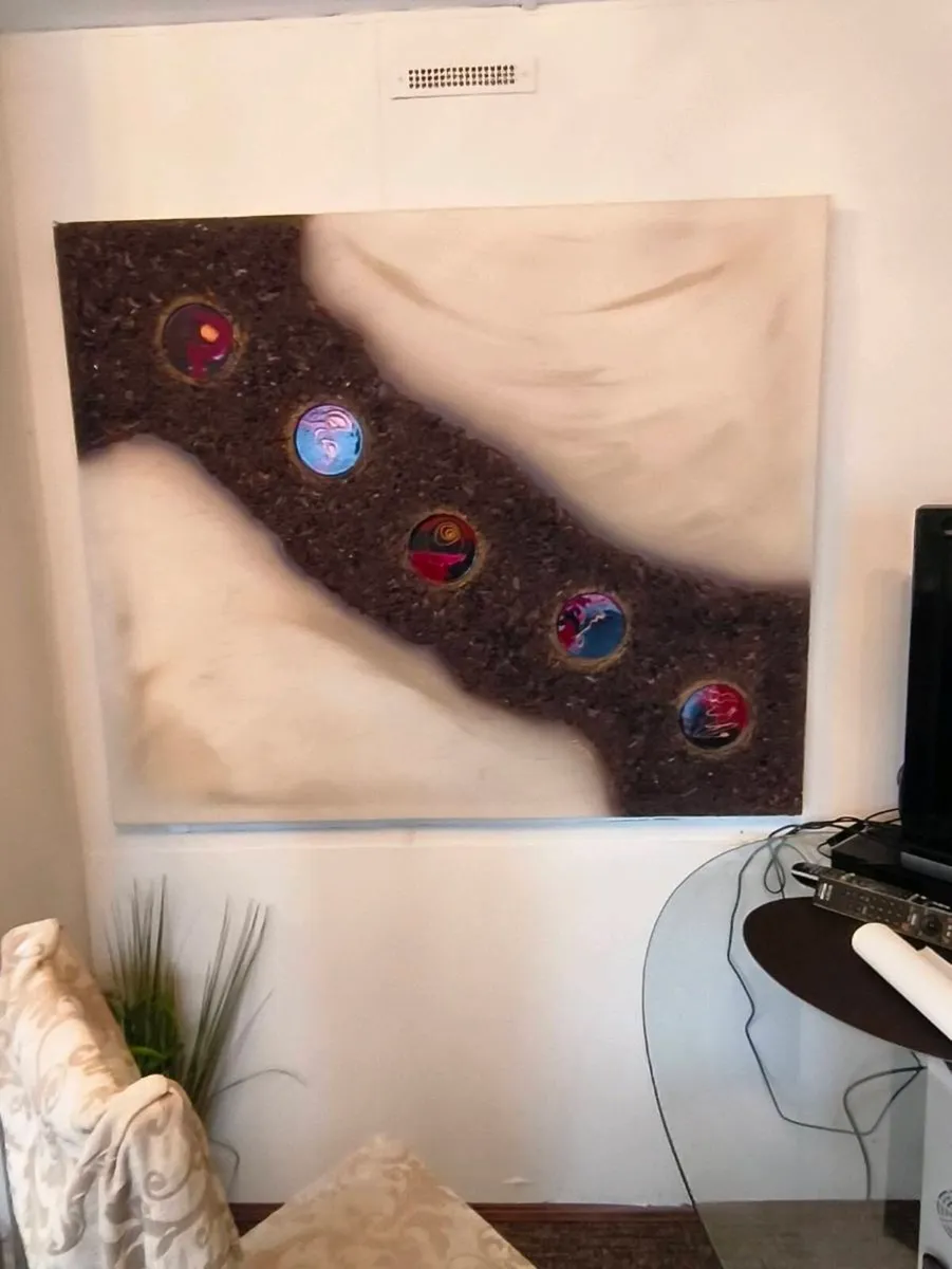 4 ft by 4 ft canvas picture like new heavy 35 - Image 2