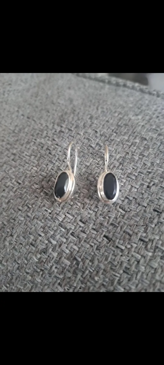 Silver hallmarked pierced earrings