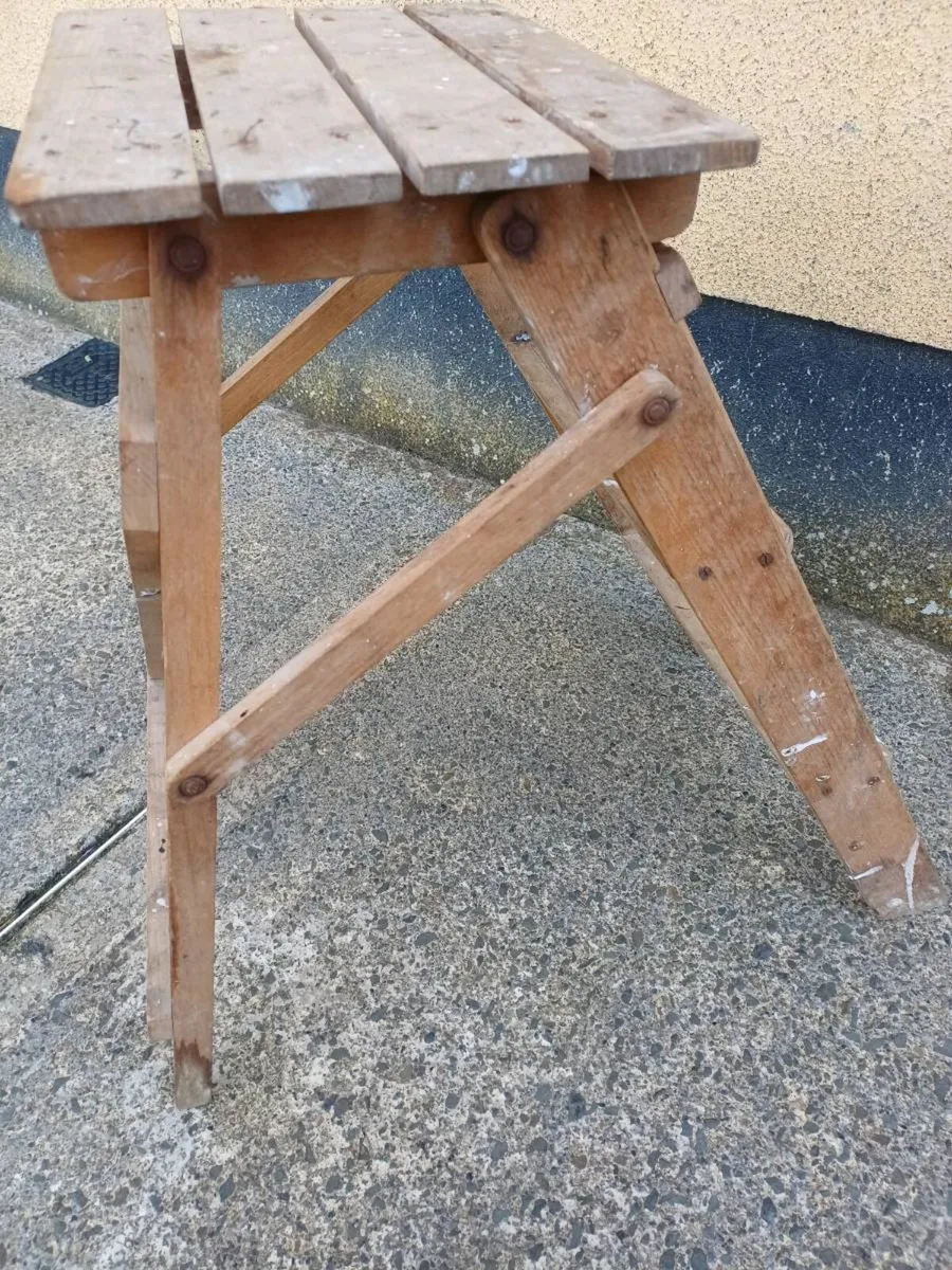 1940/50s Household Stepladder - Image 3