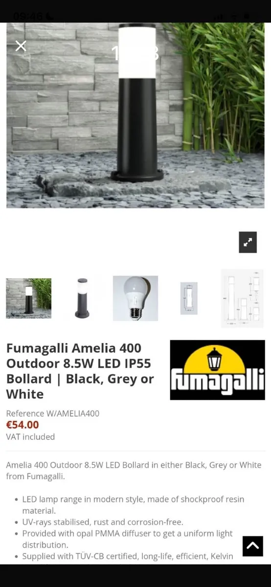 Fumagalli Outdoor Lights NEW - Image 1