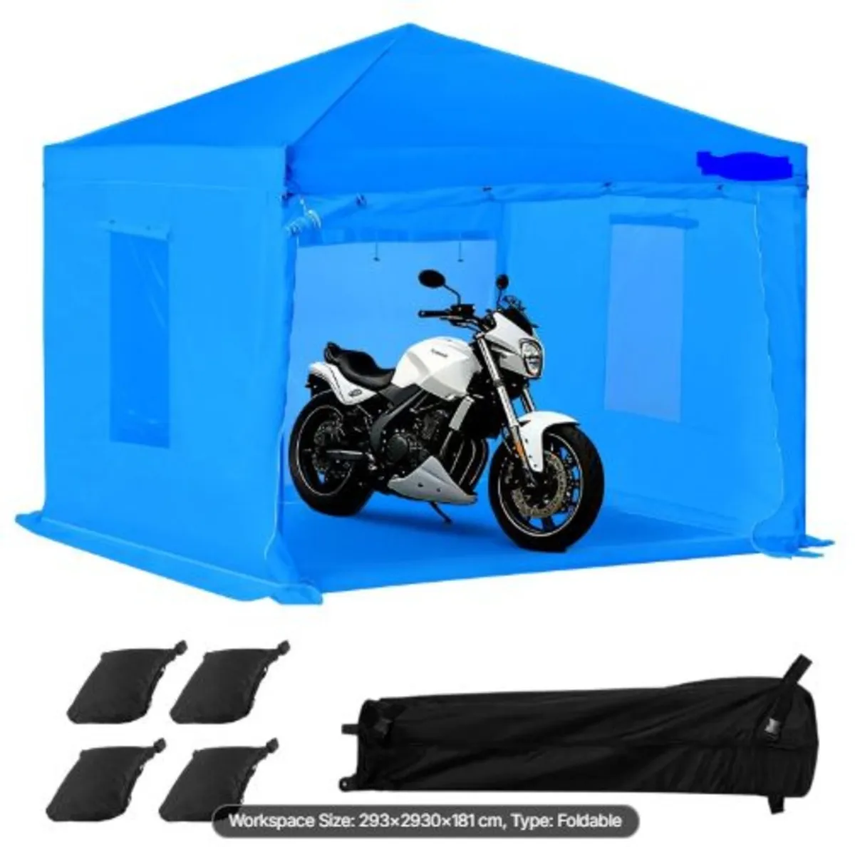 Portable Paint Booth Tent, 2930 x 2930 x 1810mm - Image 1