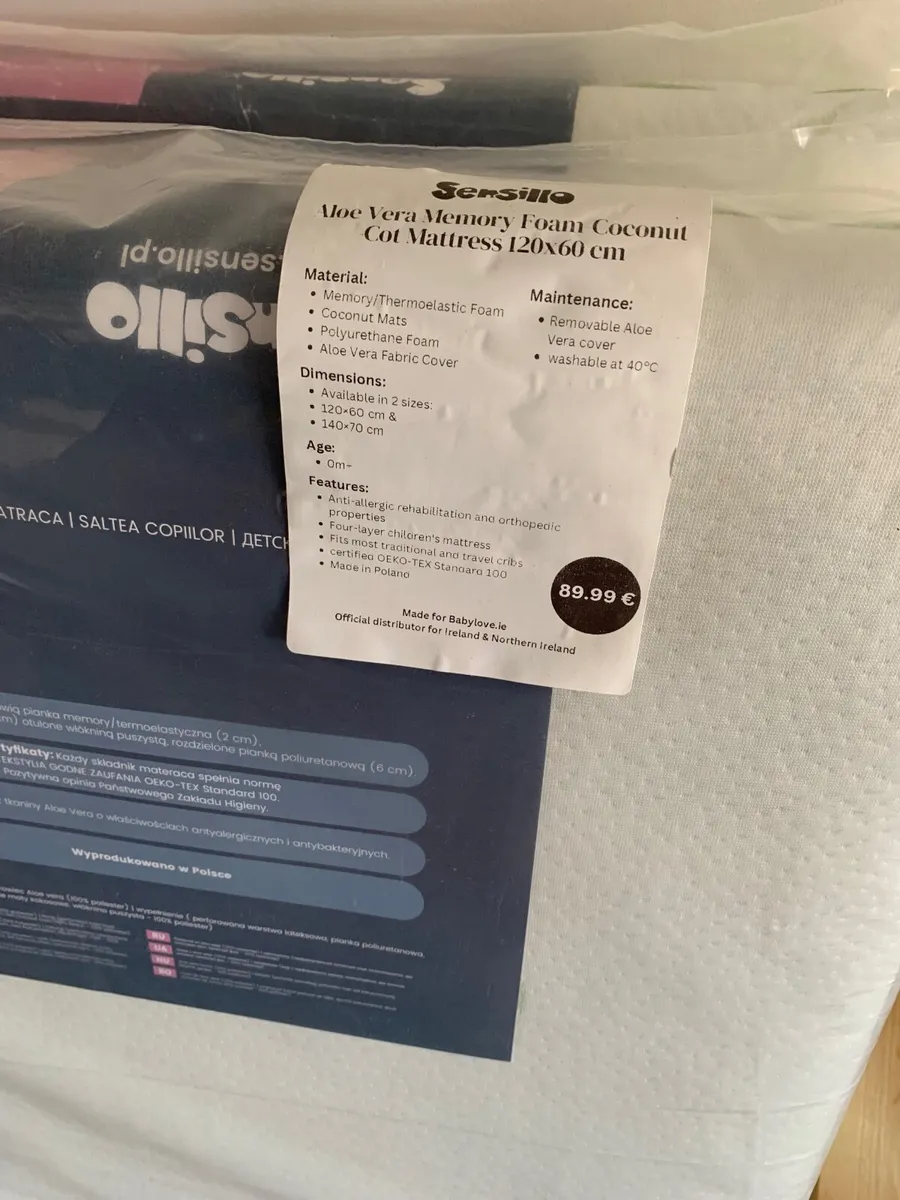 Baby Mattress 120 x 60 cm - Image 3