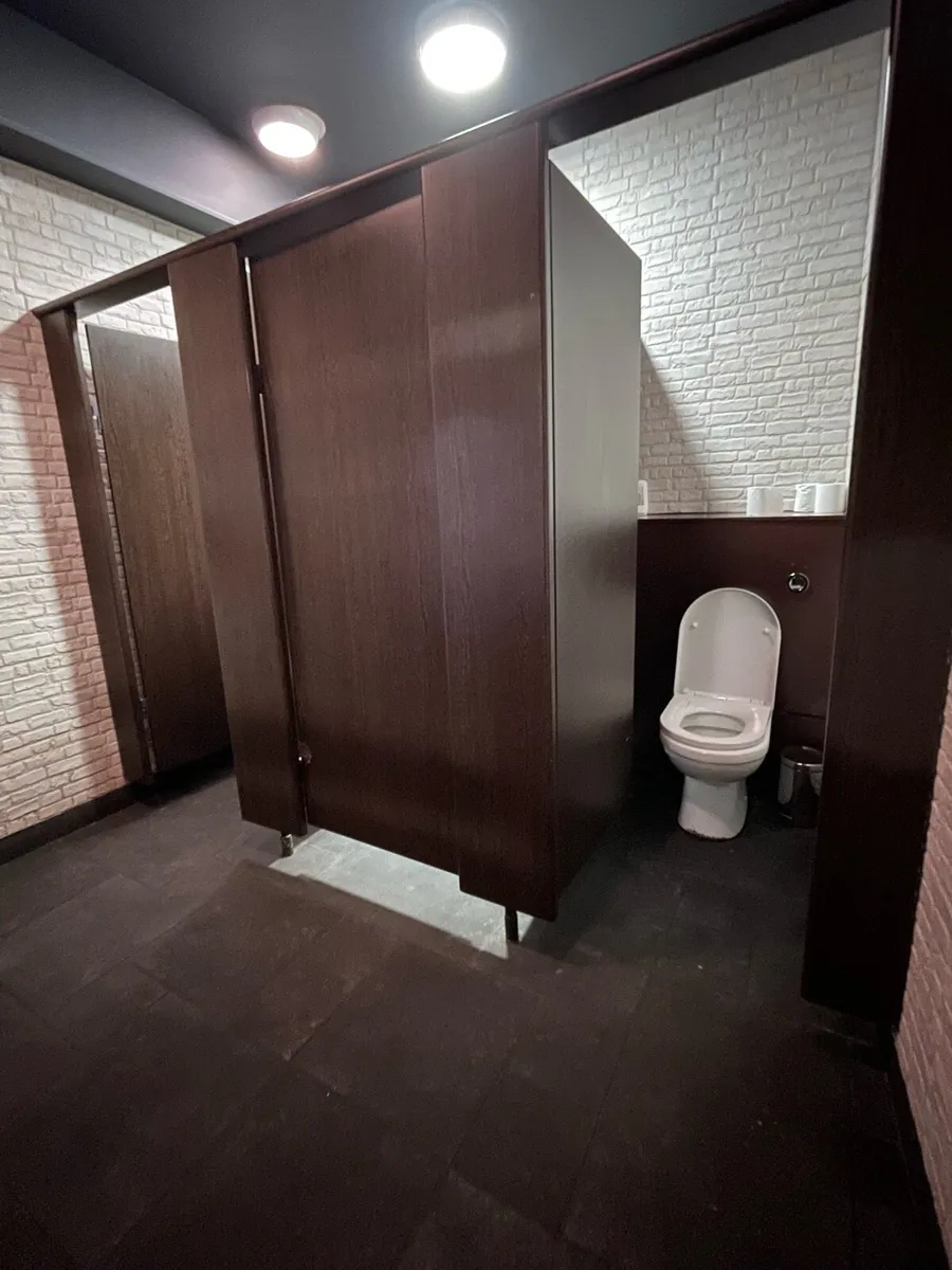 Stainless steel sink table shelf toilets coffee - Image 3