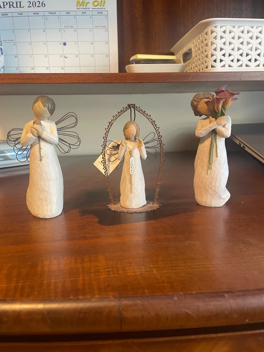 THREE WILLOW TREE FIGURES