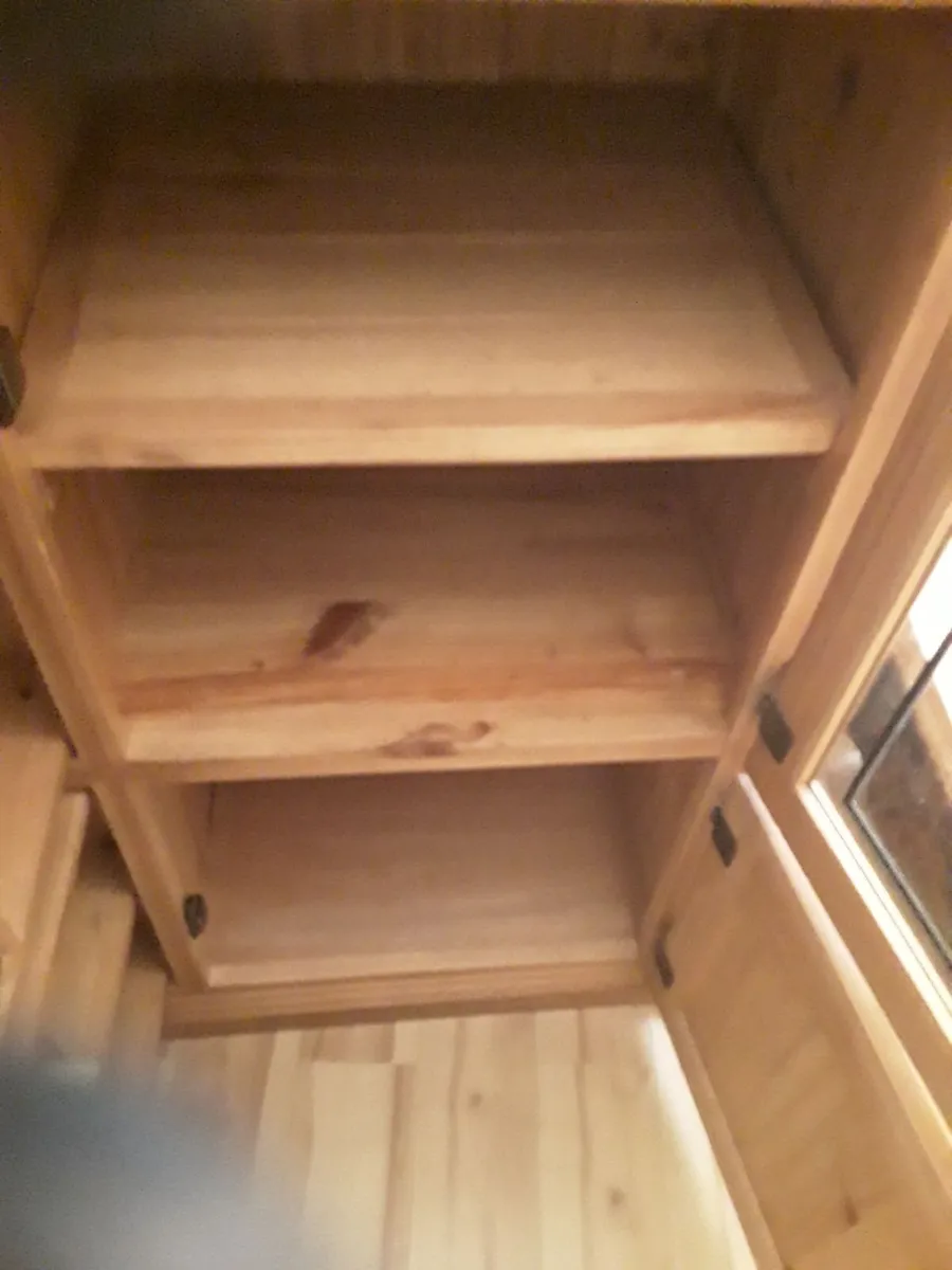 New condition solid Mexican pine unit plenty of st - Image 3