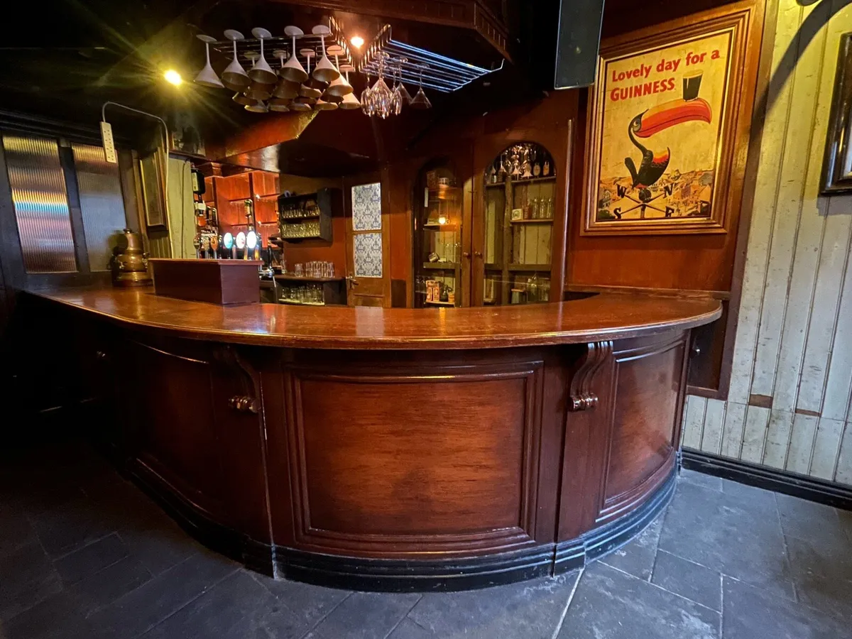 Bar pub Guinness old antique mirror whiskey - Image 1