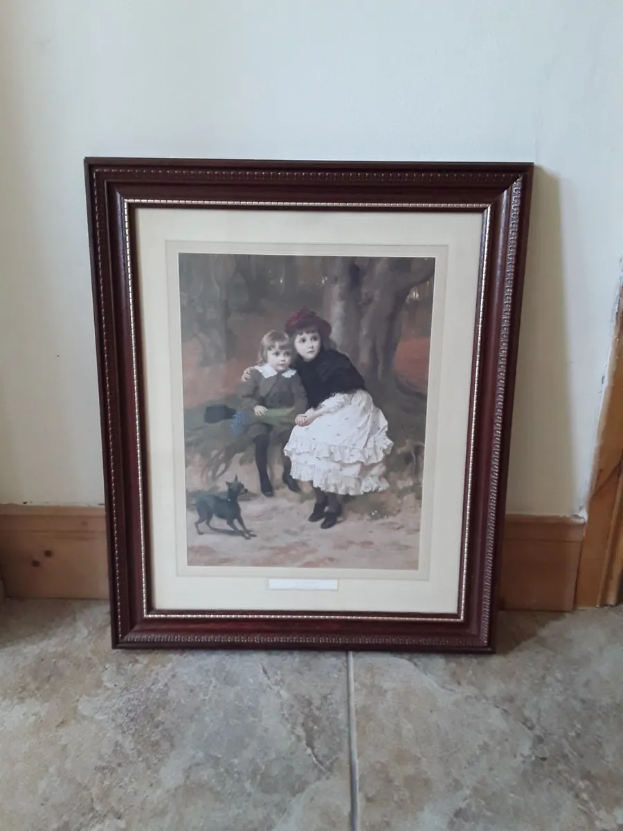 Lovely large picture titled the trespassers - Image 4