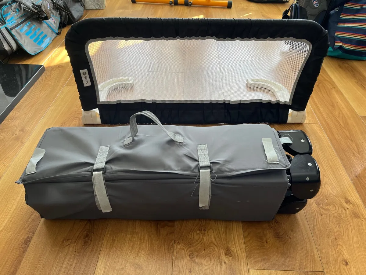 Travel Cot and Bed Rail - Image 1