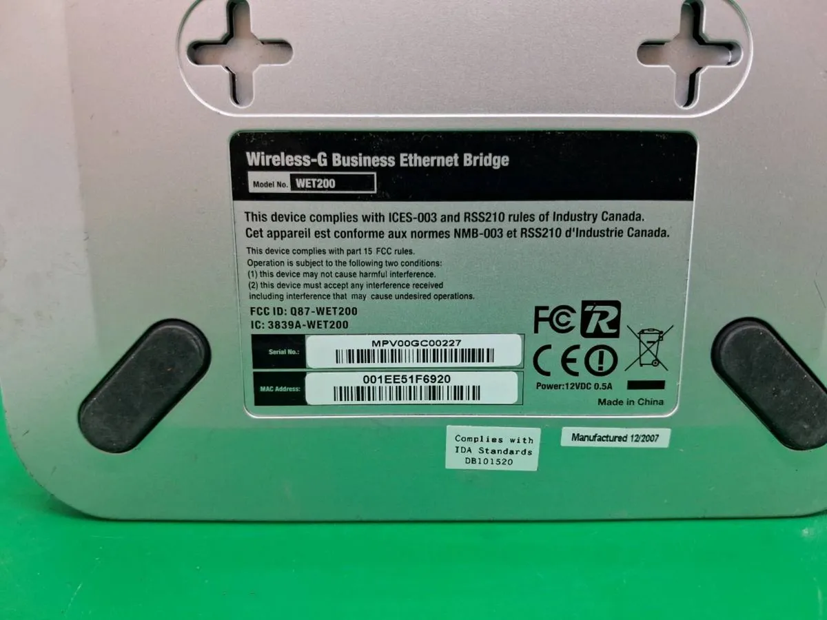 Postage - Linksys Cisco WET200 Wireless Ethernet B - Image 2