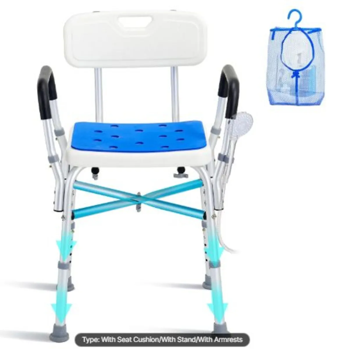 Shower Chair Seat, 400 lbs Capacity, Shower Stool - Image 1