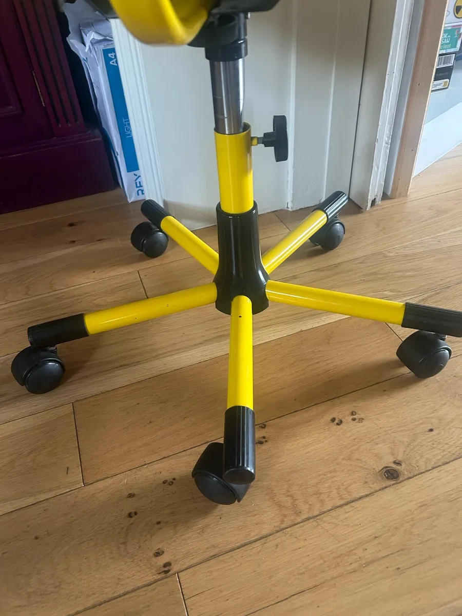 Small Yellow Swivel Chair - Image 3