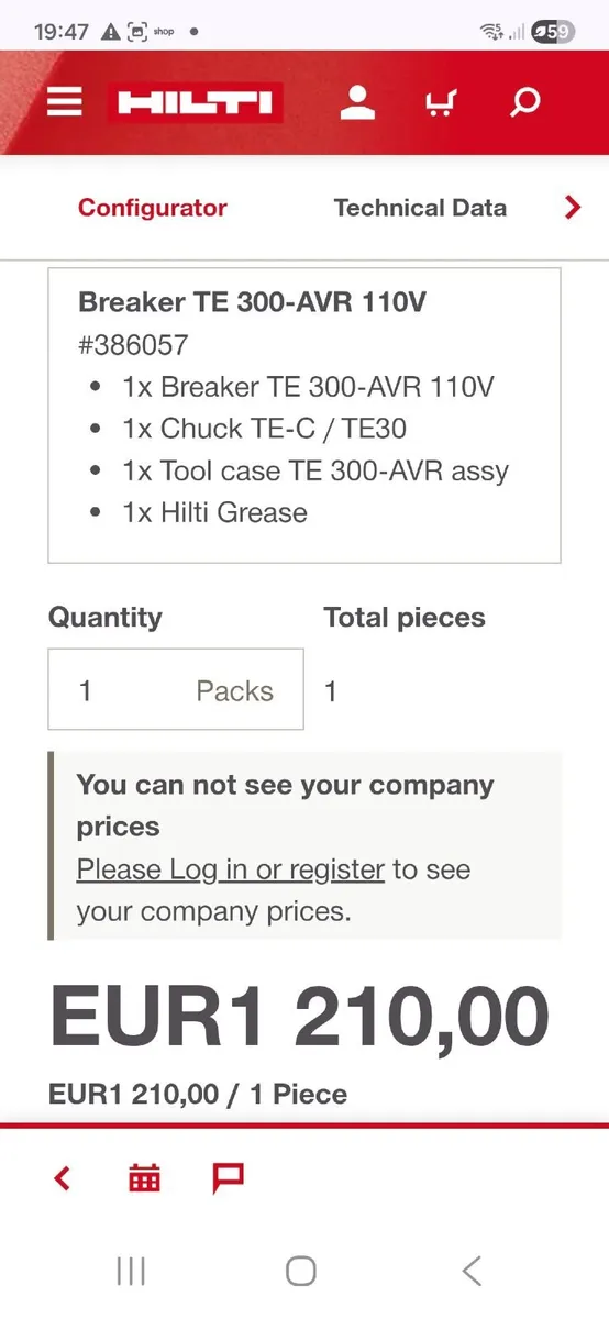 Hilti te300 breaker - Image 4