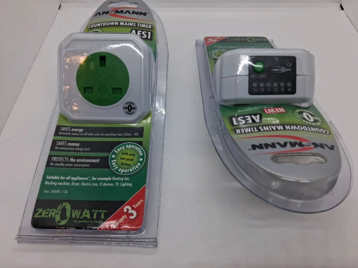 Postage - 2 x Ansmann AES1 Countdown Mains Timers - Image 3