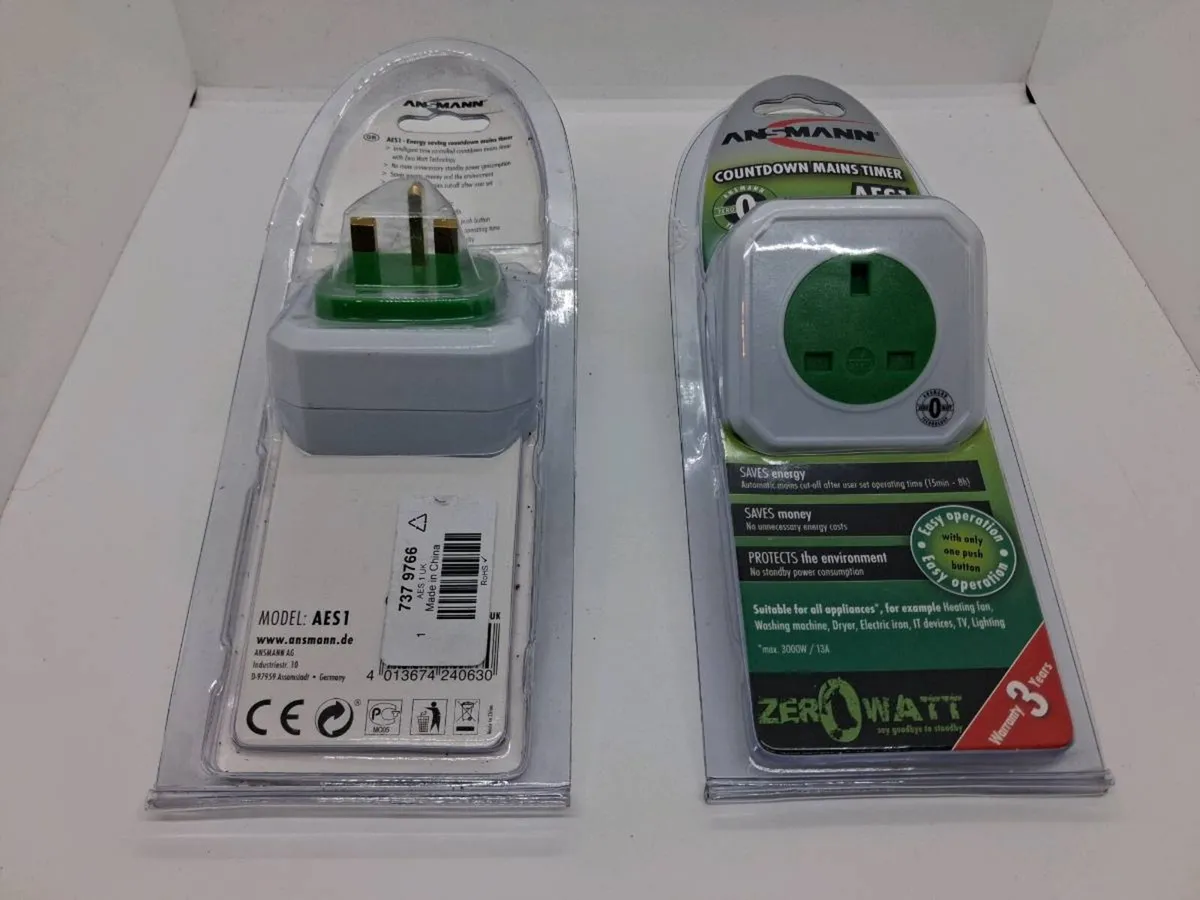 Postage - 2 x Ansmann AES1 Countdown Mains Timers - Image 4