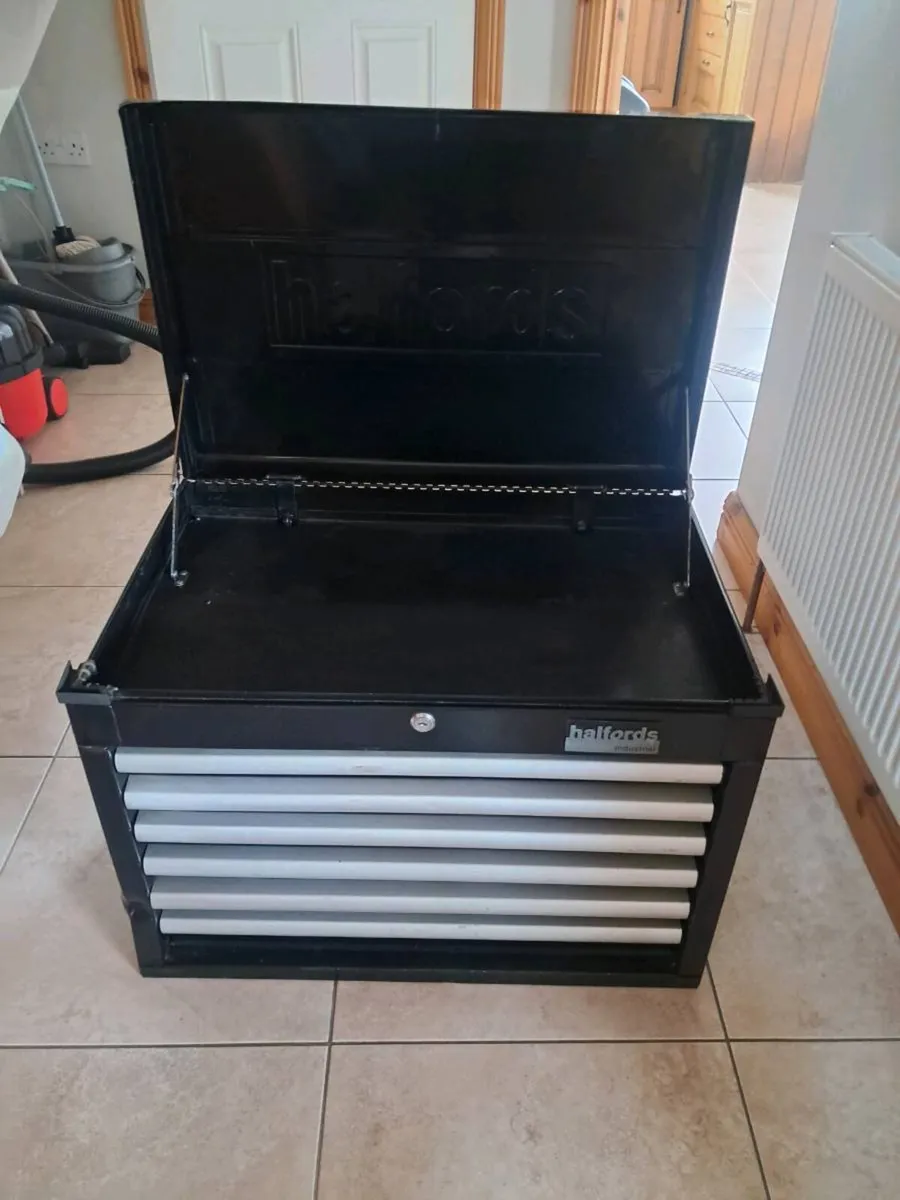 Toolbox and dewalt cordless drill - Image 1