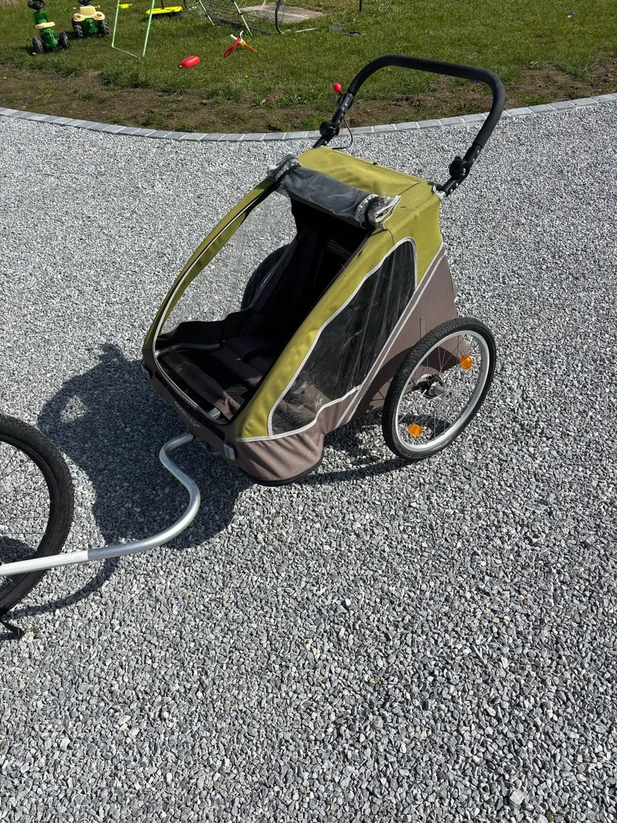 Double bike trailer / twin stroller - Image 1