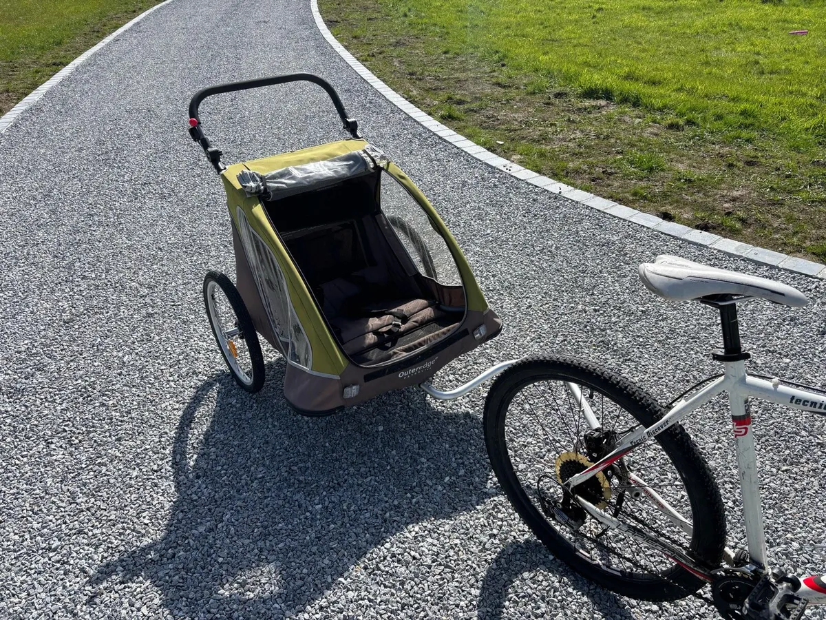 Double bike trailer / twin stroller - Image 4