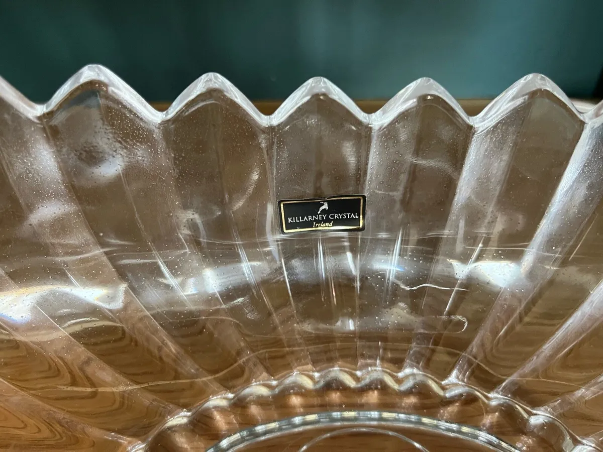 Killarney Crystal Beaufort Oval Glass Bowl - Image 3