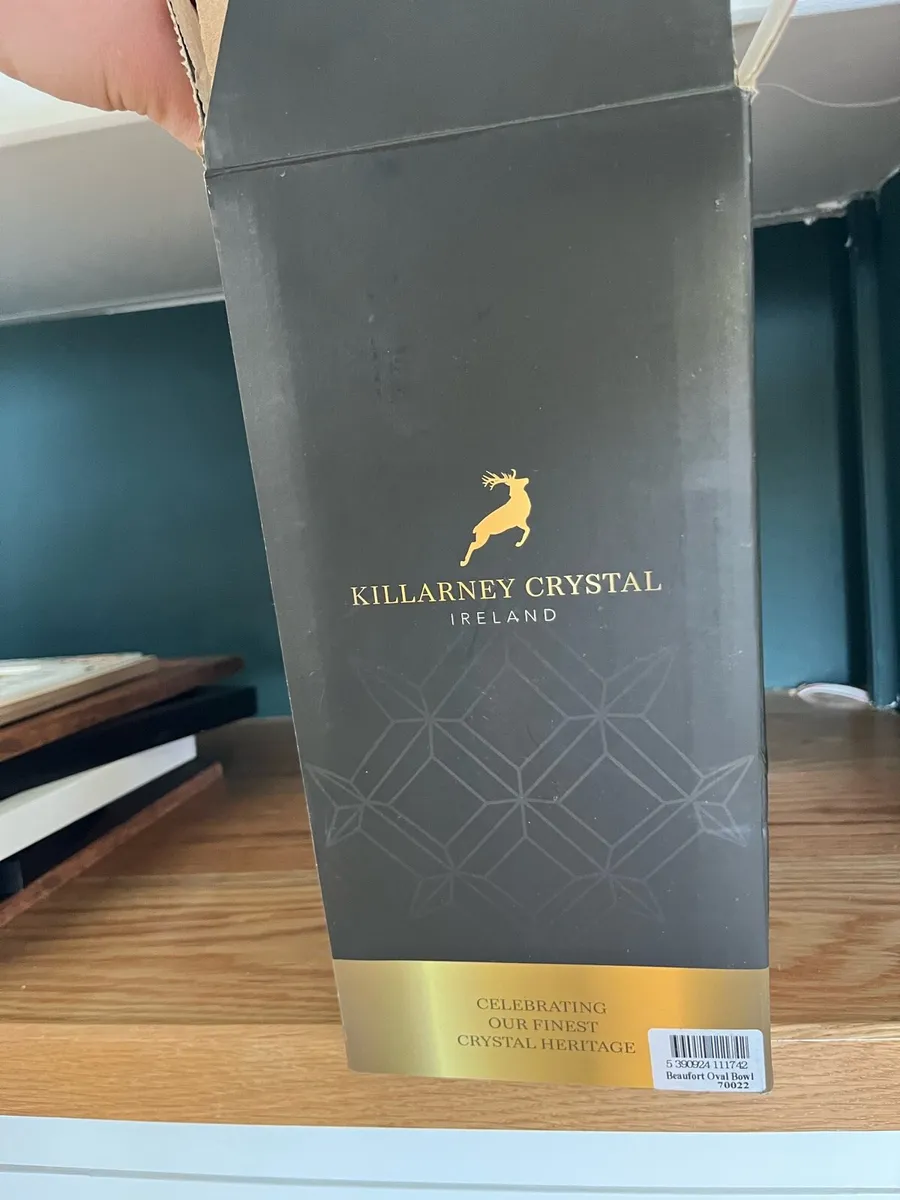 Killarney Crystal Beaufort Oval Glass Bowl - Image 4