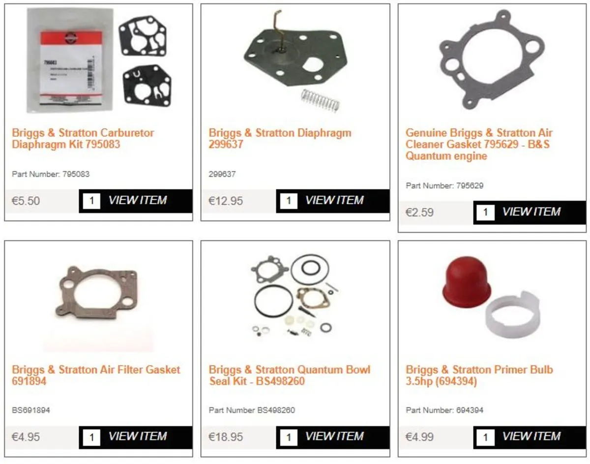 Briggs & Stratton Spare Parts - Image 3