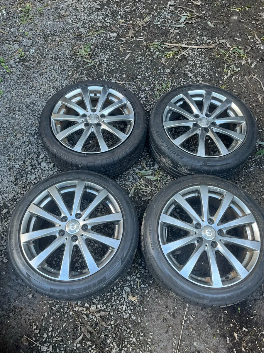 17’ Sparco VW Golf Caddy 5x112 alloy wheels - Image 1