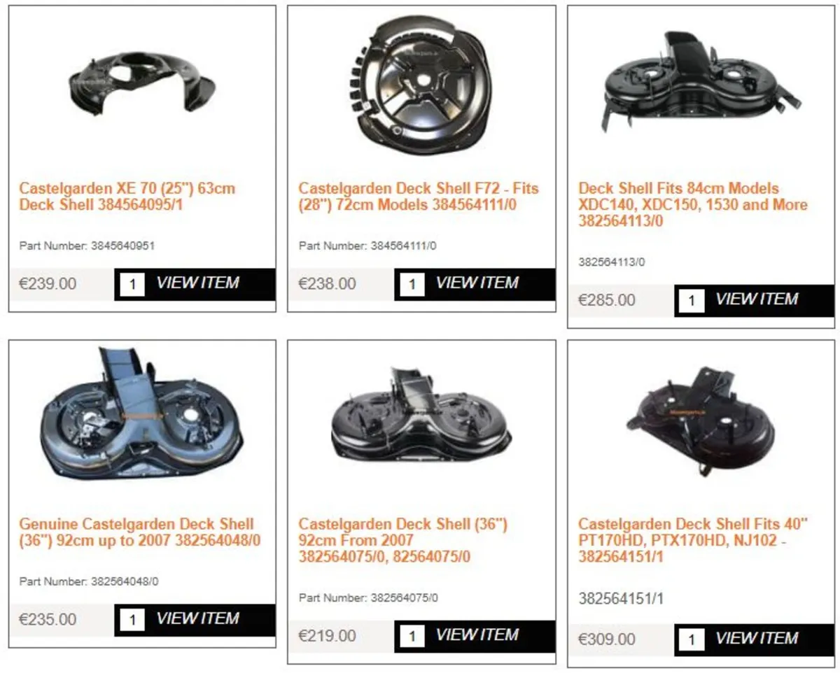 40" Castelgarden Mountfield Stiga Honda Deck - Image 2