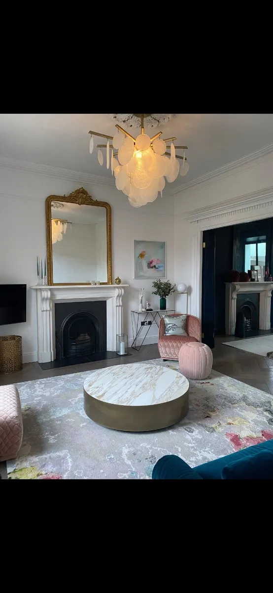 19th century Antique Gilt overmantle  mirror - Image 1