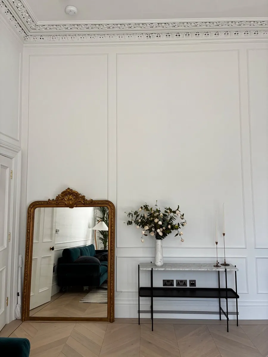 19th century Antique Gilt overmantle  mirror - Image 4