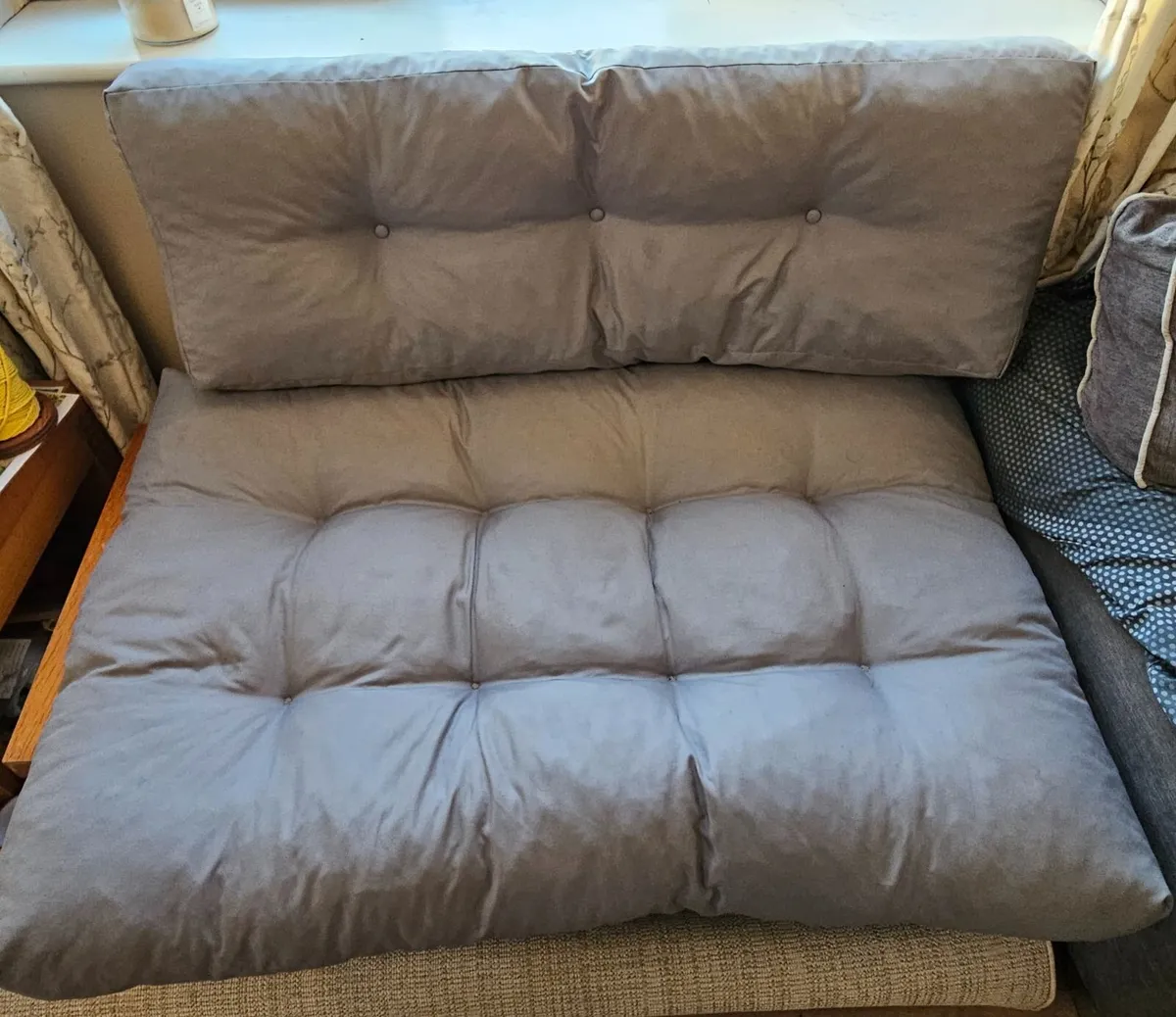 2 Piece Garden Seat/Back Pallet Cushion Set - Image 1