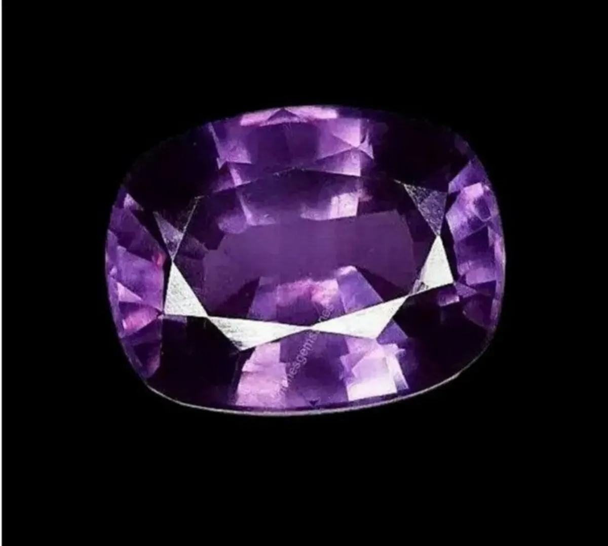 Cushion Cut Natural Amethyst Gemstone - Image 3