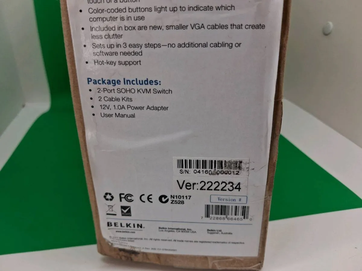 Postage - Belkin SOHO KVM Switch 2-Port - F1DS102J - Image 3