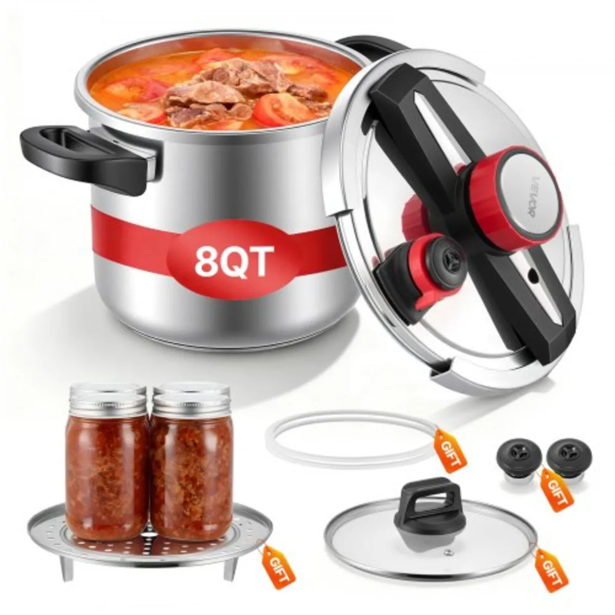 Pressure Cooker, 7L Pressure Cooker Stainless Stee - Image 1