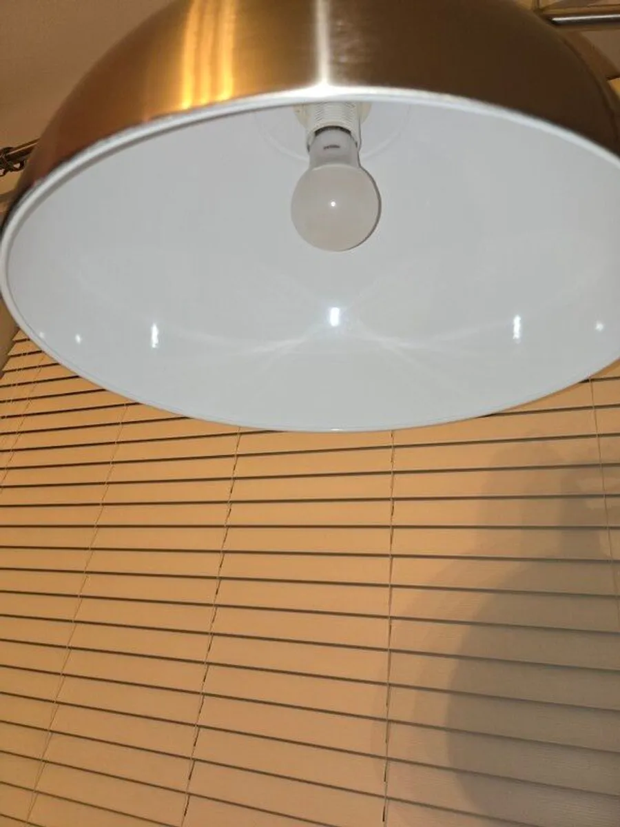 Large Arc Floor Lamp - Silver - Image 3