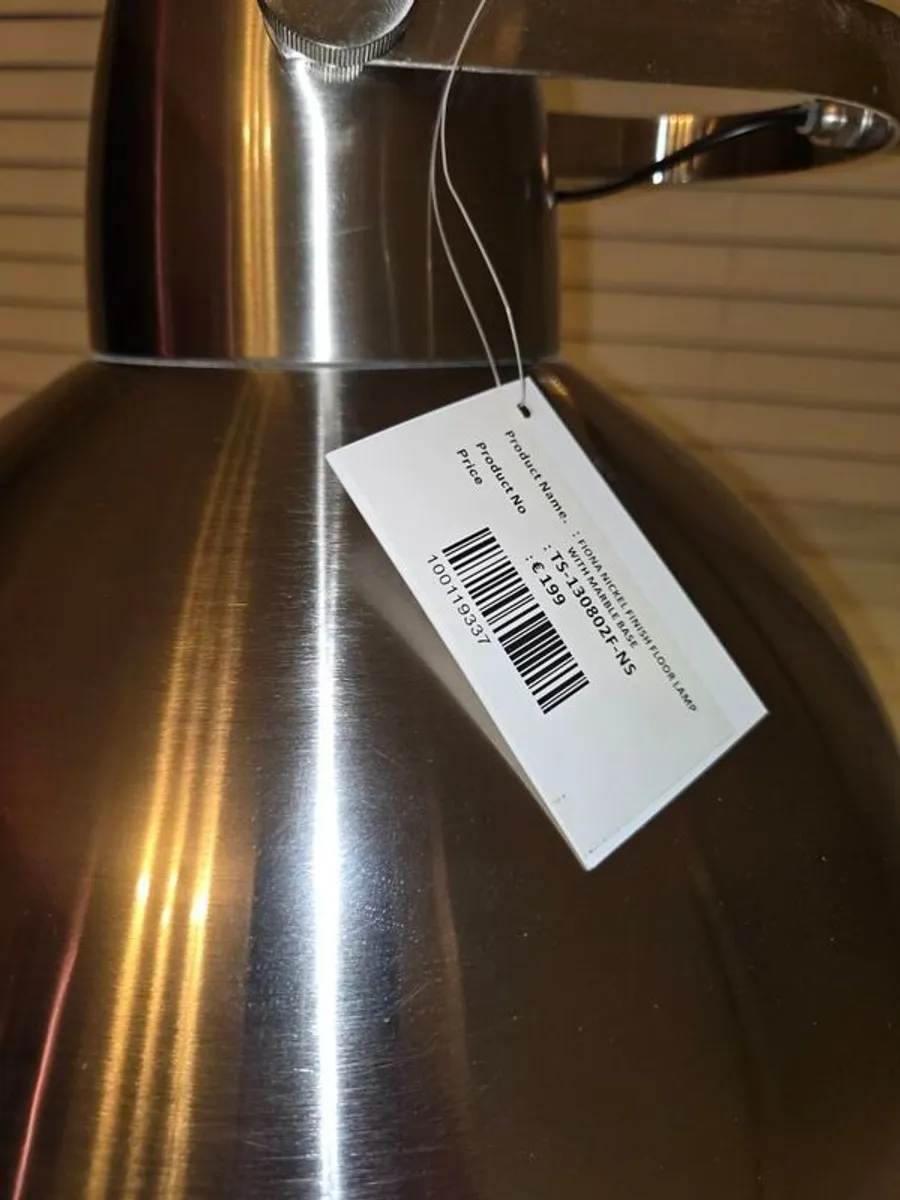 Large Arc Floor Lamp - Silver - Image 4