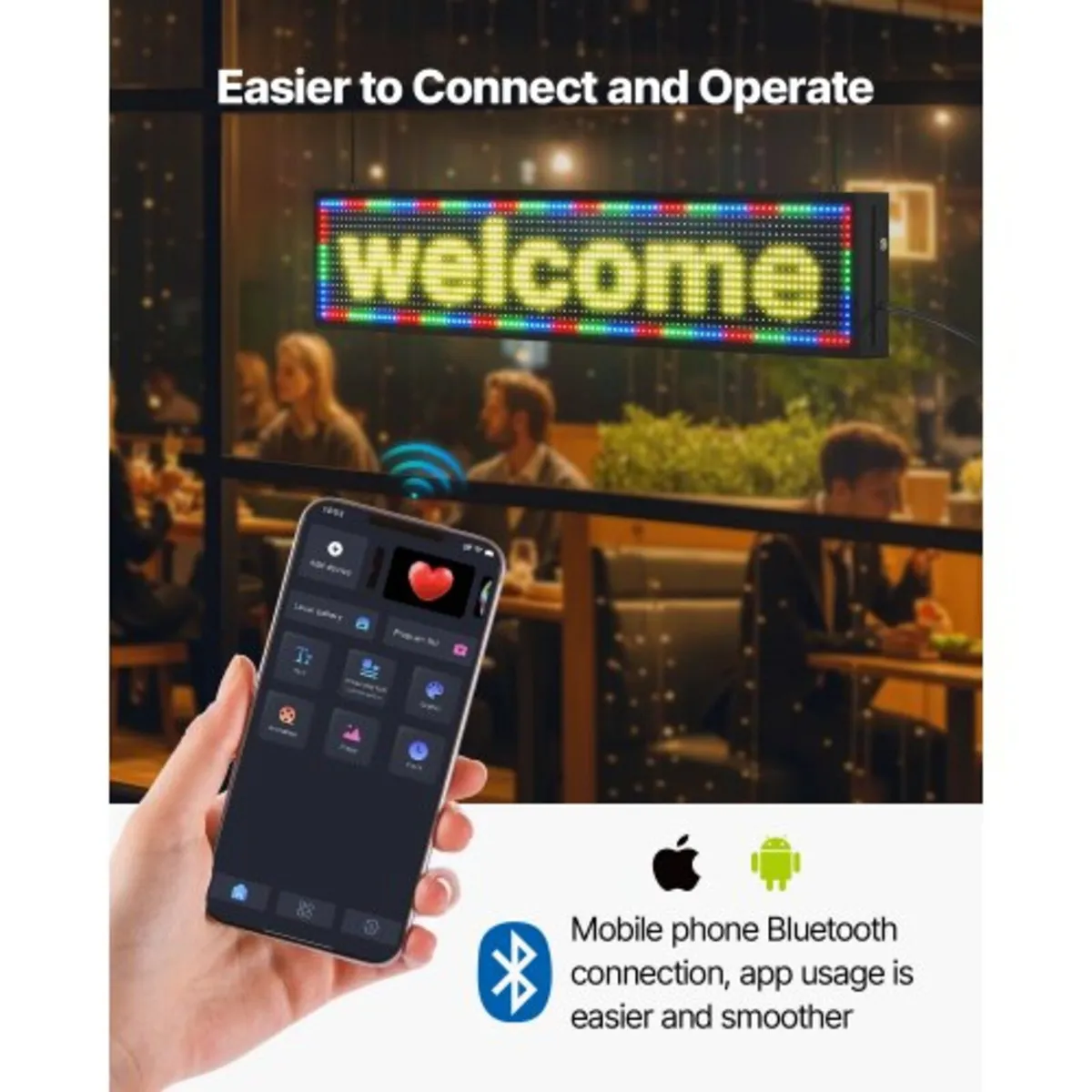 Programmable LED Sign, P10 Full Color Flexible Dig - Image 2