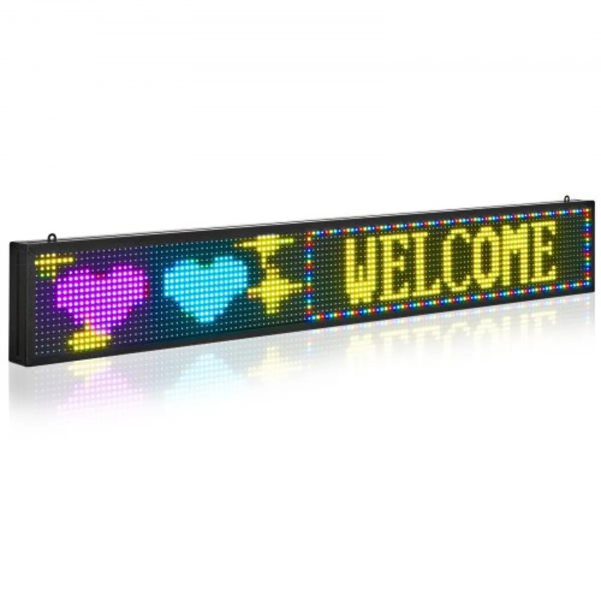 Programmable LED Sign, P10 Full Color Flexible Dig - Image 1
