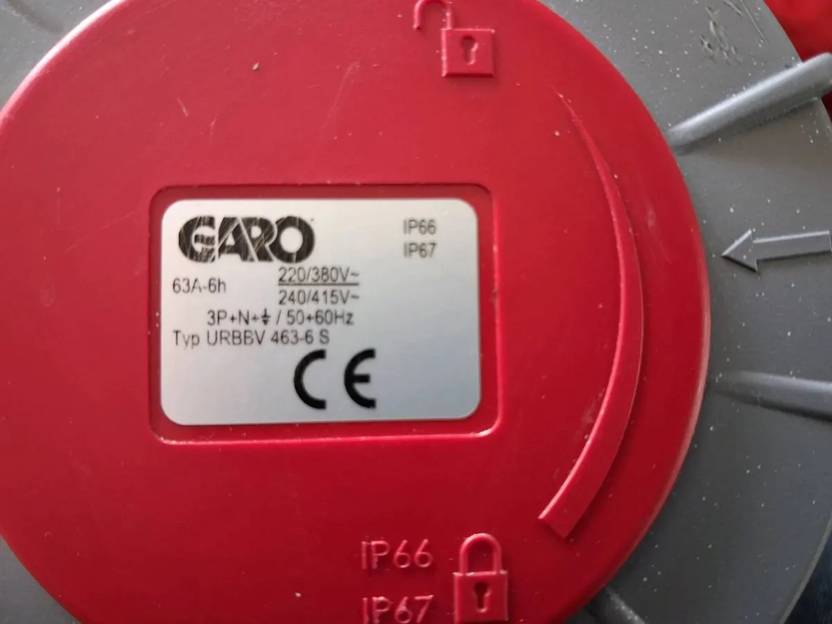 Postage - Garo 63A 380-415V 3P+N+E - IP66 + IP67 S - Image 2