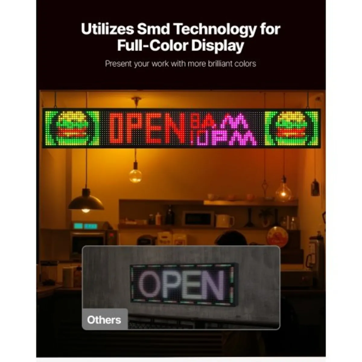 Programmable LED Sign, P10 Full Color Flexible Dig - Image 3