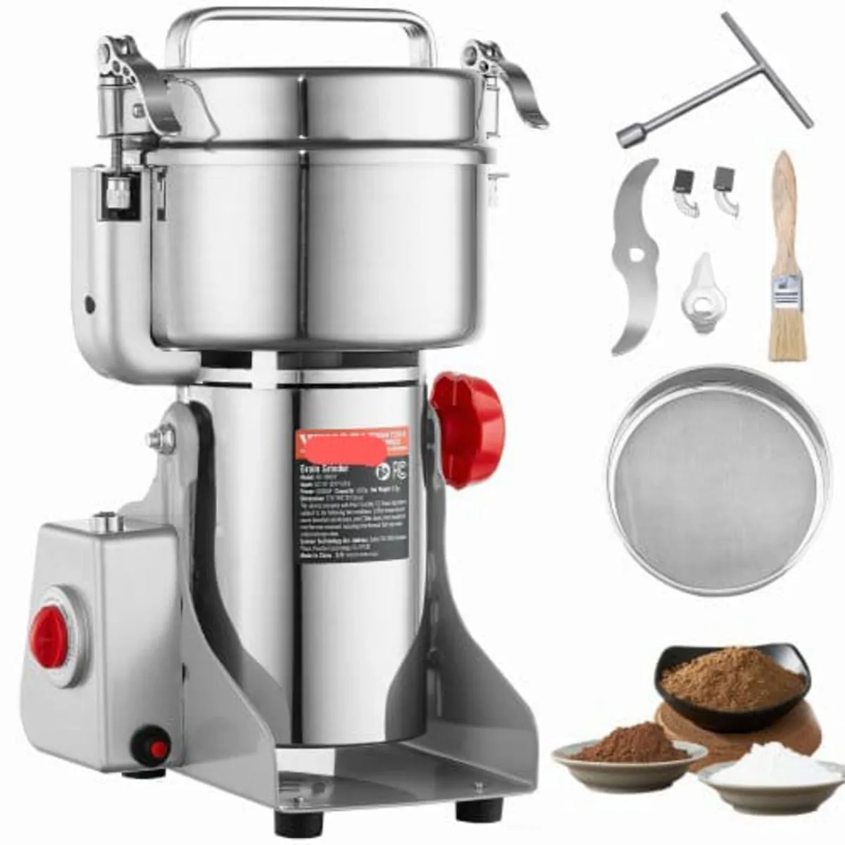 1000g Electric Grain Mill Grinder, High Speed 3000 - Image 1