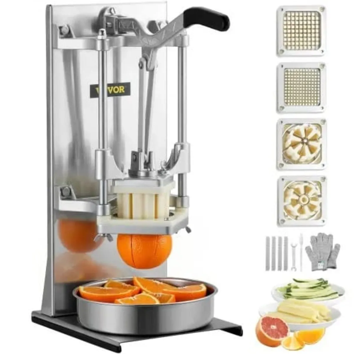 Commercial French Fry Cutter with 4 Replacement Bl - Image 1