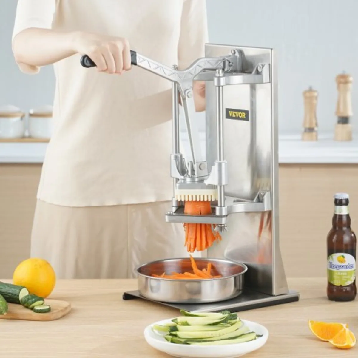 Commercial French Fry Cutter with 4 Replacement Bl - Image 3