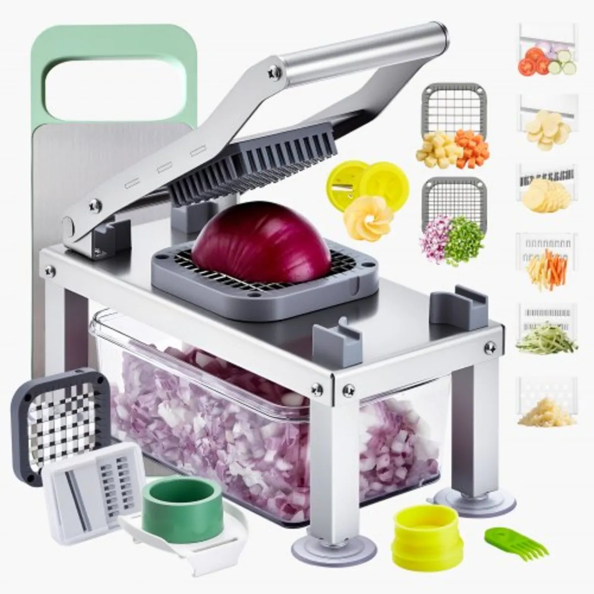 Vegetable Chopper Mandoline Slicer, All-in-1 Food - Image 1