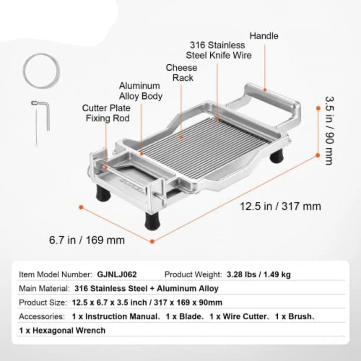 Cheese Cutter with Wire, 0.2" Ultra-Thin Cheeser B - Image 4