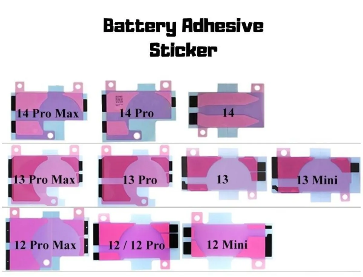 Battery Adhesive Sticker iPhone 12 13 14 Replaceme - Image 1