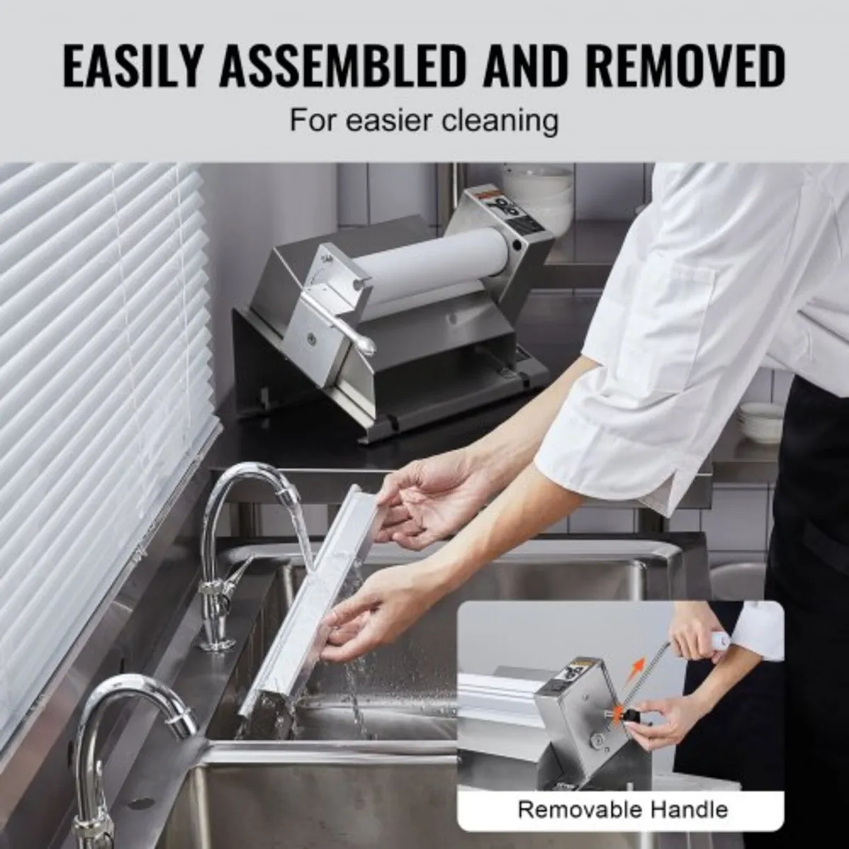 Manual Dough Sheeter Machine, Puff Pastry Sheeter - Image 3