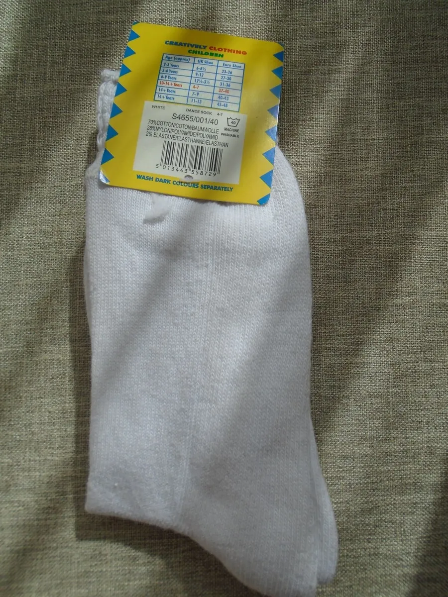 Irish dancing socks, Size 4-7, Dance - Image 4