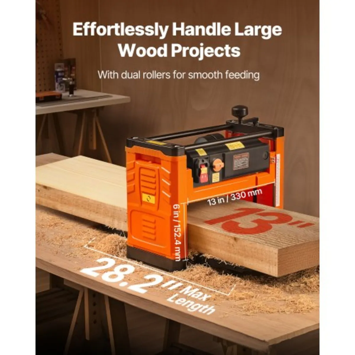 Thickness Planer, Two Speed, 330 mm Width Worktabl - Image 2